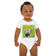 Load image into Gallery viewer, Organic cotton baby bodysuit - mouse