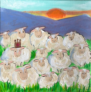 Ewe Belong Here 10” x 10”