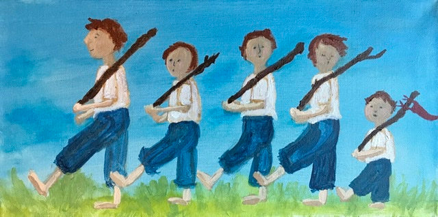 On Patrol 20” x 10” x 2”
