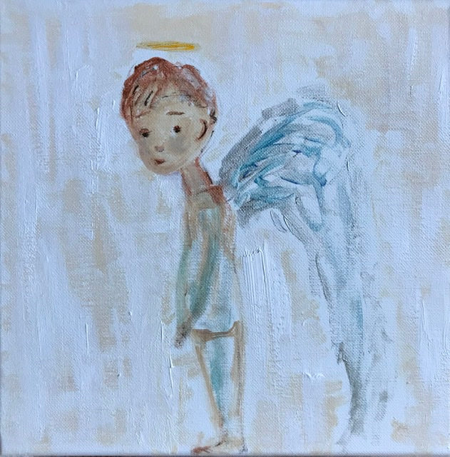 Angel Alpha 10” x 10”
