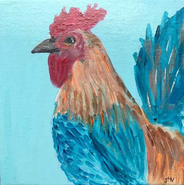 Rad Rooster 6” x 6”