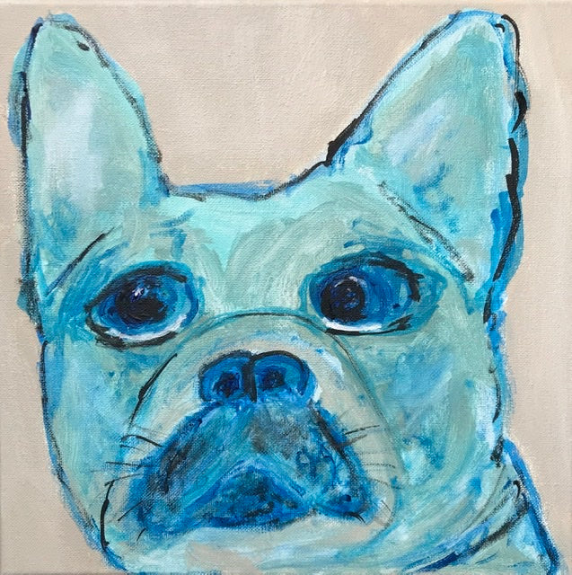 Le Bleu 12” x 12”