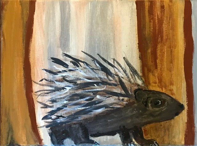Woodland Porcupine   9” x 12”