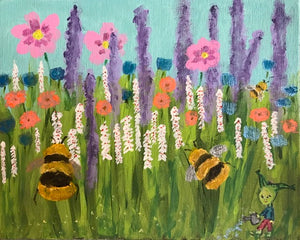 Bumbling 8” x 10”
