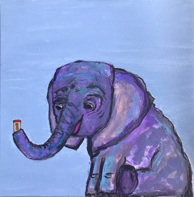Peanut Butter and Jelly 14” x 14”