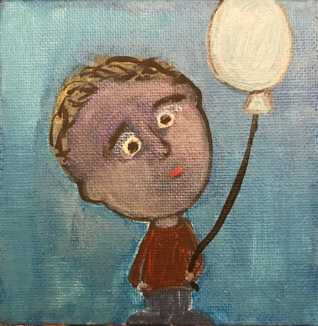Little Blue Without You   4” x 4”
