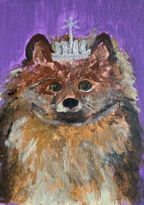 Pomeranian Princess 5”x7”