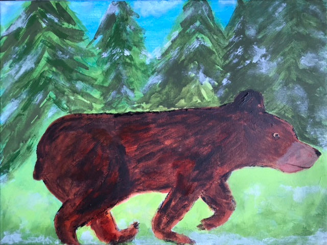 Harry Hibernates 12” x 16”