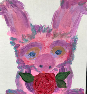Rosy 6”x6”