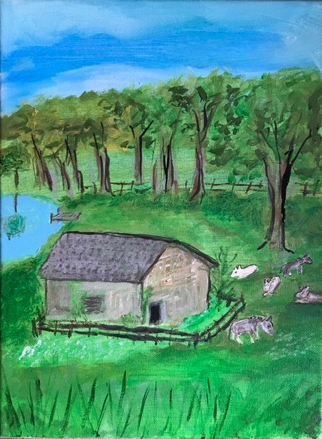 A Country View 9” x 12”