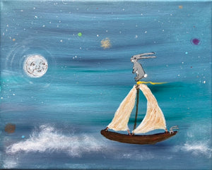 Night Sailing 11” x 14”