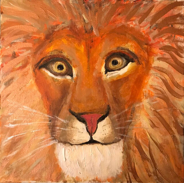 Likable Lion 12” x 12”