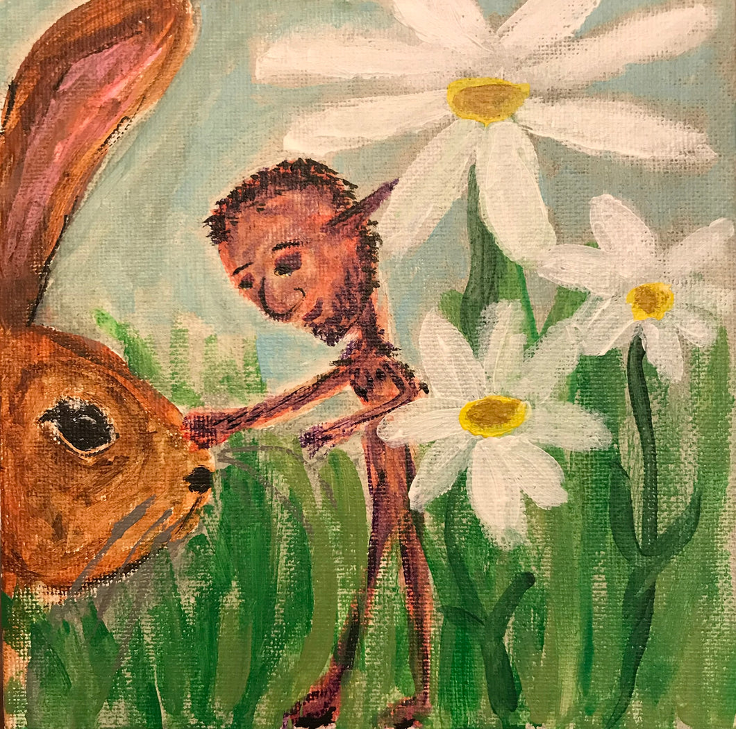Friendly Friends 6”x6”