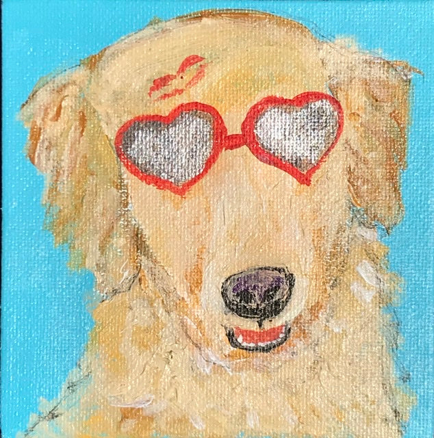 Be Mine Goldie 4” x 4”