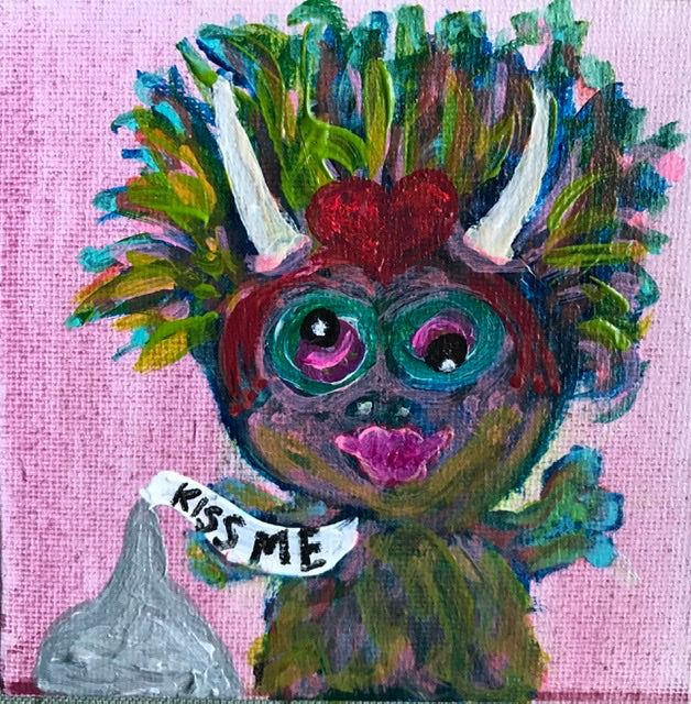 Pucker Up 4” x 4”