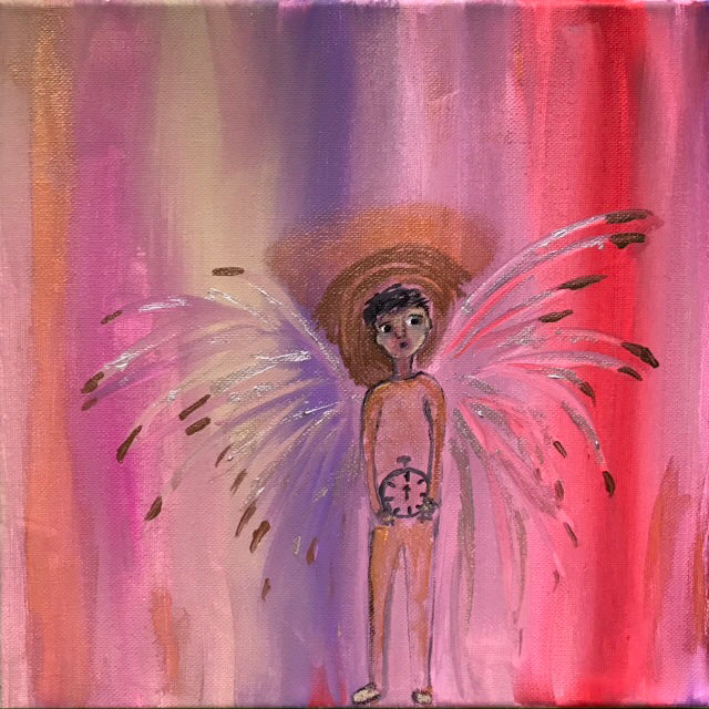 Angel Omega 10” x 10”