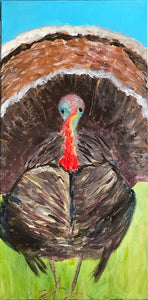 Not a Peacock 10” X 20”
