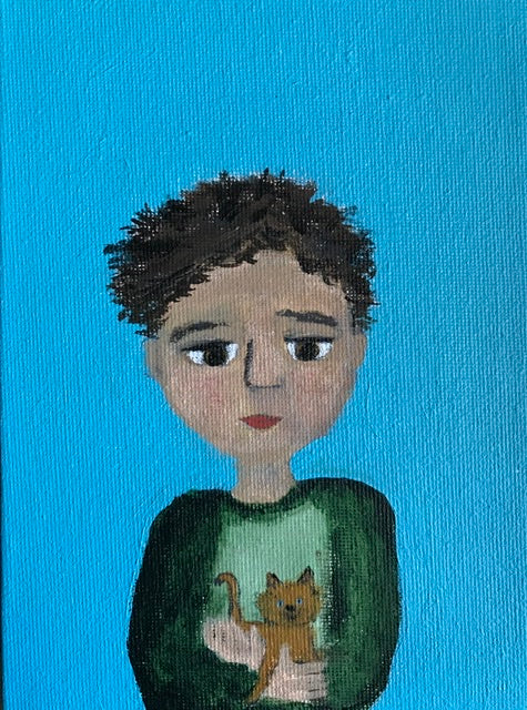Caught a Kitten 5” x 7”