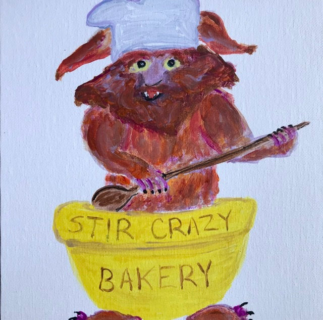 Stir Crazy 8” x 8”