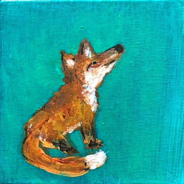 What’s Up Foxy 4” x 4”