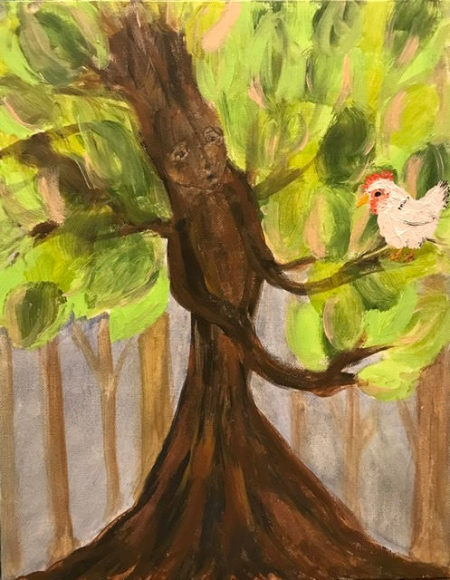 Chicken Out 11” x 14”
