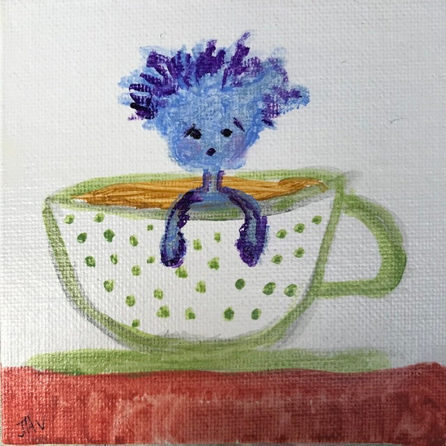 Tea For One 4” x 4”