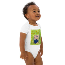Load image into Gallery viewer, Organic cotton baby bodysuit - mouse
